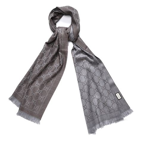 gucci jacquard monogram scarf|Gucci wool scarf women's.